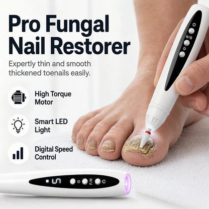 Decorative 2-in-1 Electric Nail Drill with UV Gel Light Portable