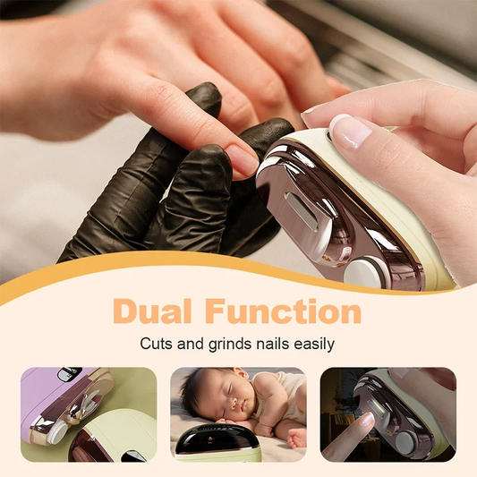 Purpose-Built 2-in-1 Smart Electric Nail Clipper &