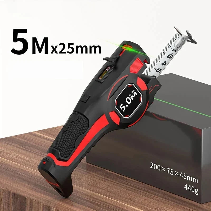 Purpose-Built 2-in-1 Tape Measure with Laser Guide for Everyday Use