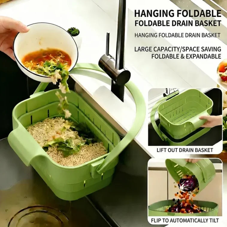 Practical 2 -PACK Foldable Hanging Kitchen Sink Drain