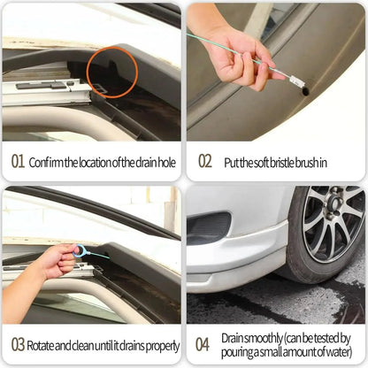Vehicle-Ready 2 PCS 78-Inch Car Sunroof Drain Cleaning