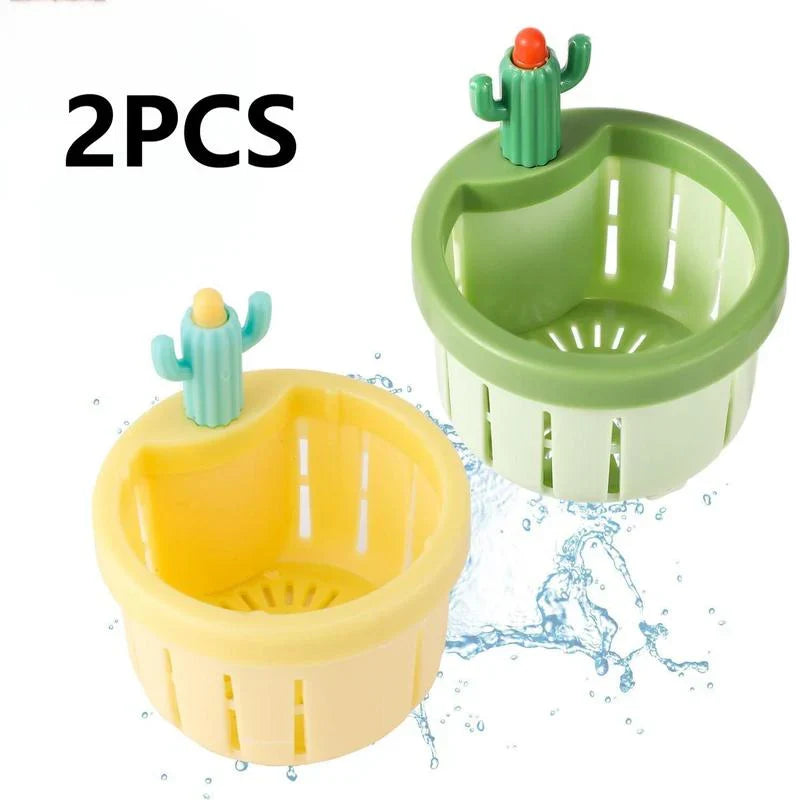 Practical 2pcs Cactus Kitchen Automatic Dumping Sink