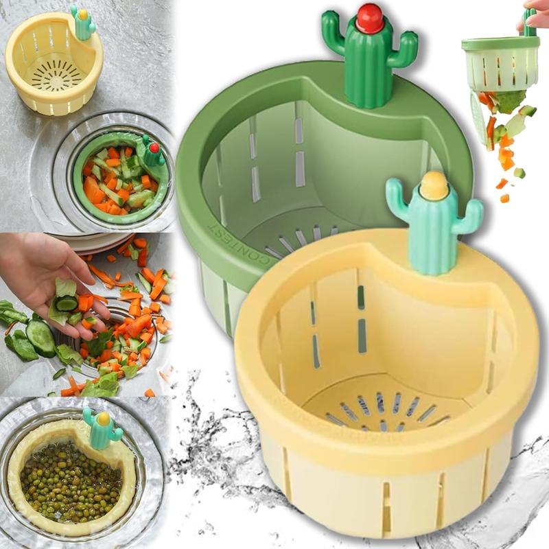 Practical 2pcs Cactus Kitchen Automatic Dumping Sink
