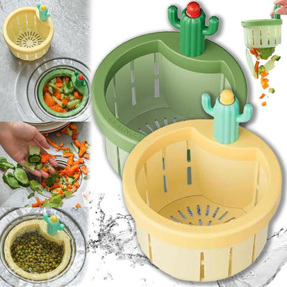 Practical 2pcs Cactus Kitchen Automatic Dumping Sink