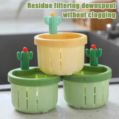 Practical 2pcs Cactus Kitchen Automatic Dumping Sink