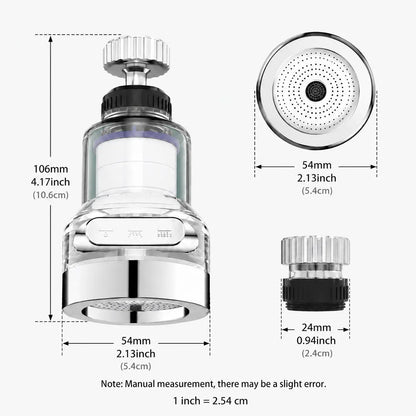 Easy-Care 360° Rotating Faucet Aerator Filter, 6-Layer – 360 Rotating