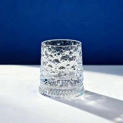 360° Spinning Star-Cut Crystal Glass for Whiskey and Cocktails