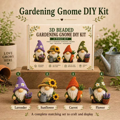 Hands-On 3D Beaded Gnome DIY Kit Collection for Creative Play