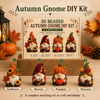 Hands-On 3D Beaded Gnome DIY Kit Collection for Creative Play