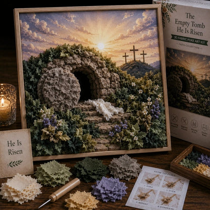 Hands-On 3D Christian Fabric Poke Art Kit for Creative Play