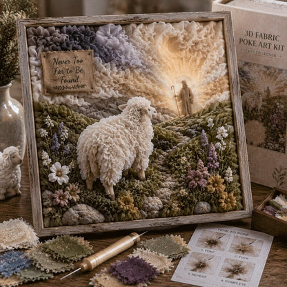 Hands-On 3D Christian Fabric Poke Art Kit for Creative Play