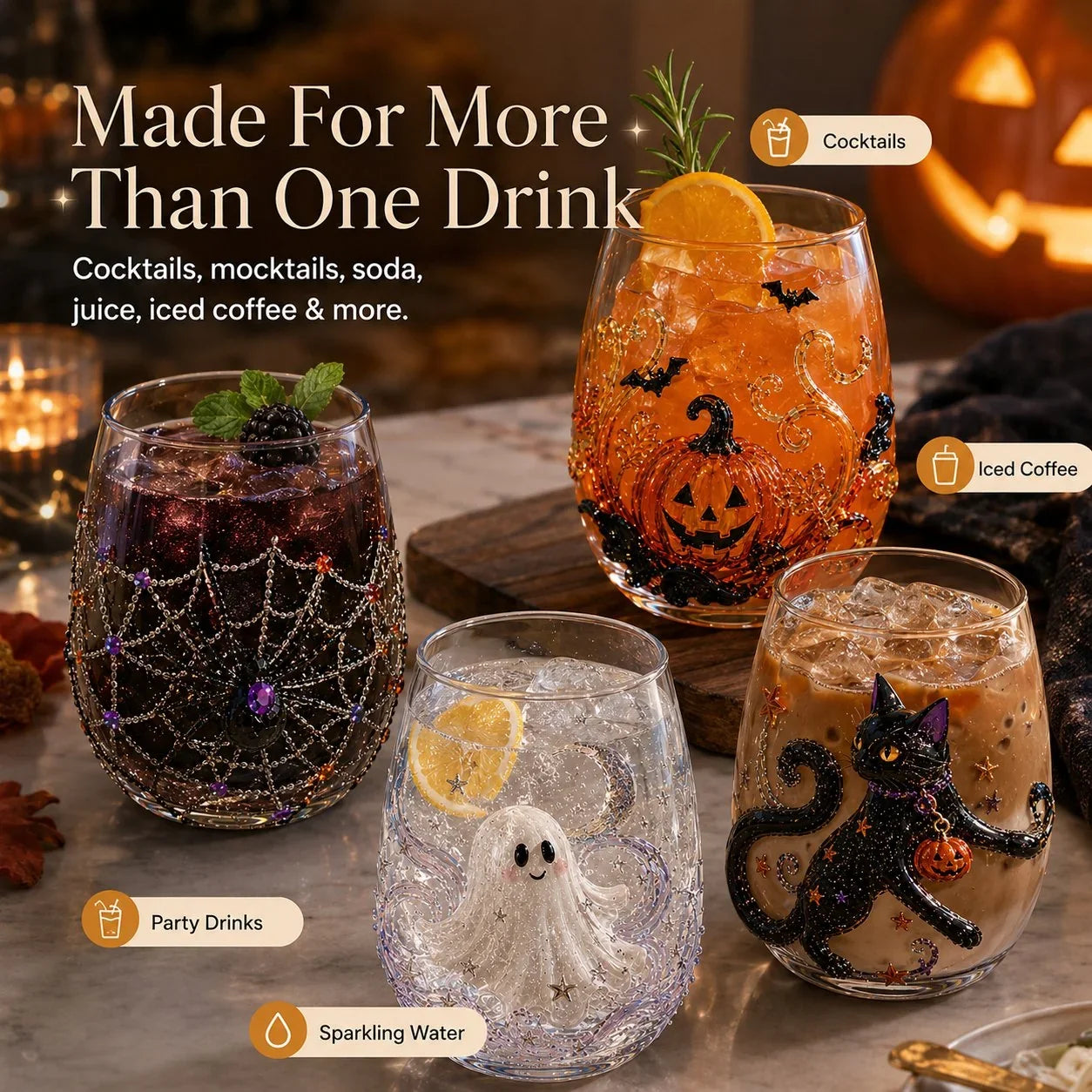 Pet-Friendly 3D Artisan Glassware Collection – For Magical Sips