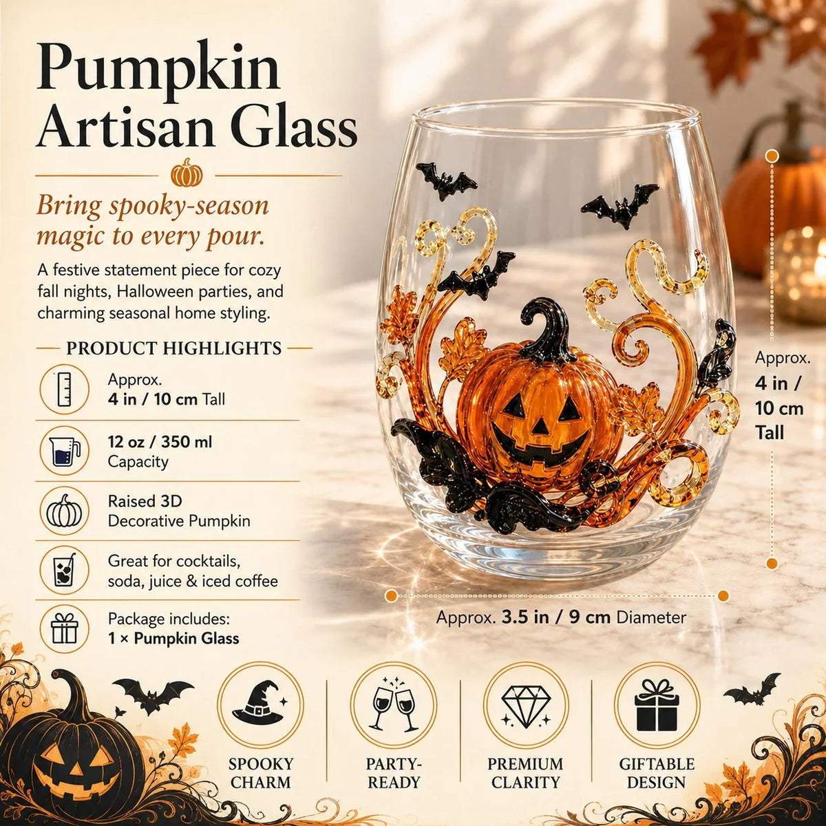 Pet-Friendly 3D Artisan Glassware Collection – For Magical Sips