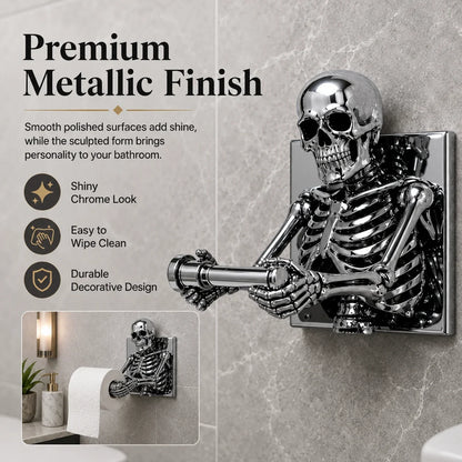 Purpose-Built 3D Skeleton Toilet Paper Holder for Everyday Use