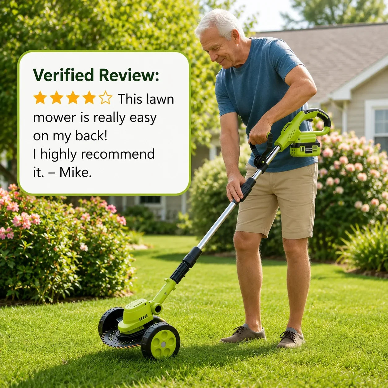 Distinctive 21V 3-in-1 Cordless String Trimmer, Edger & Mini Mower