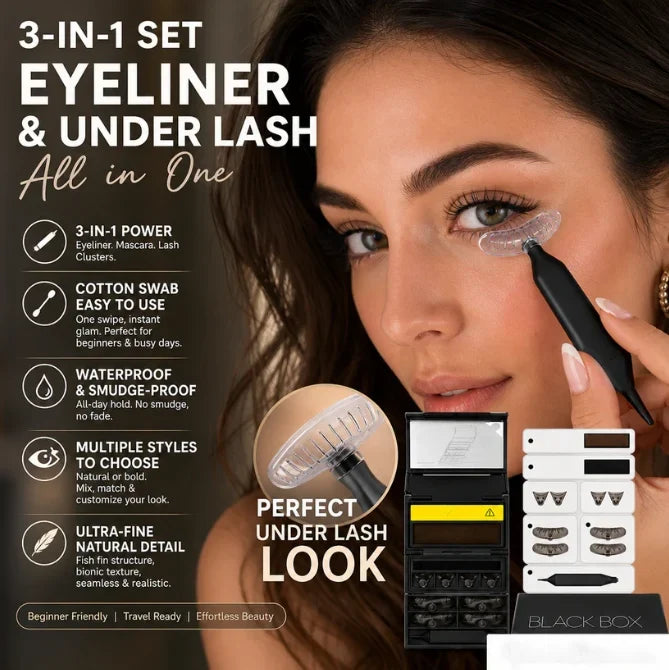 Pet-Friendly 3-in-1 Eyeliner & Lower Lash Applicator