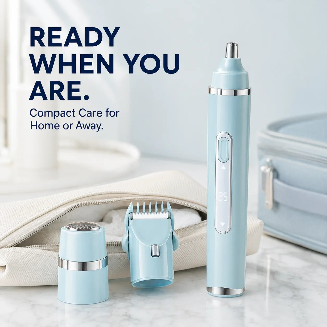 Purpose-Built 3-in-1 Women’s Electric Grooming Trimmer – Trim, Shave