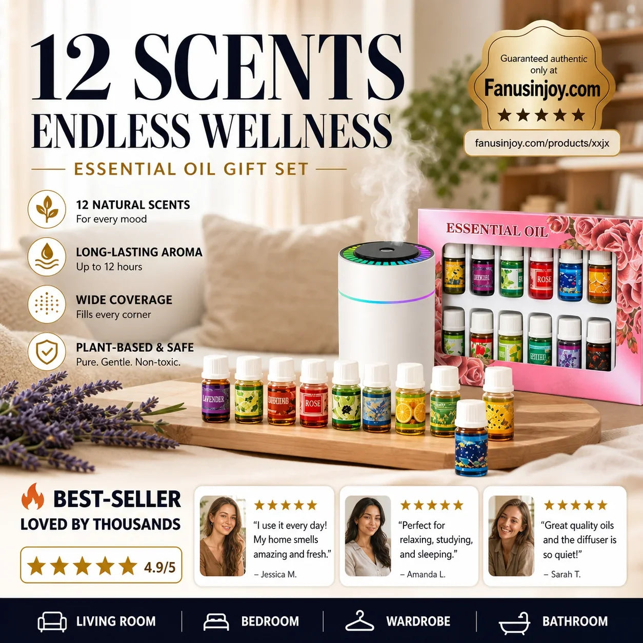 Fresh-Scent Fragrance in a Compact 3ml Size