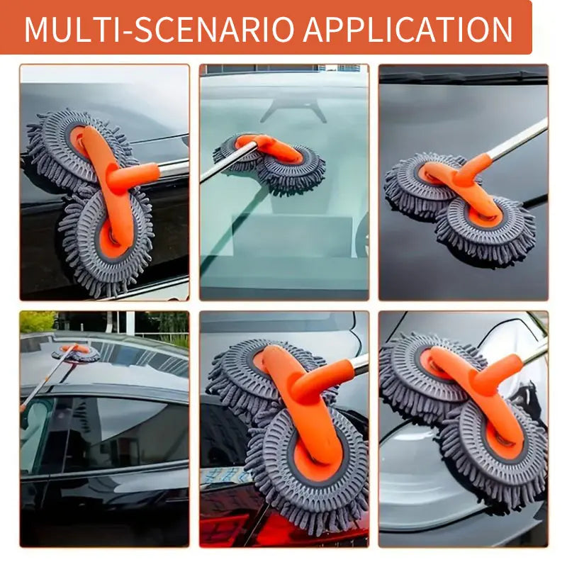 Vehicle-Ready 43'' Long Handle Car Wash Mop, 3X Fast Clean