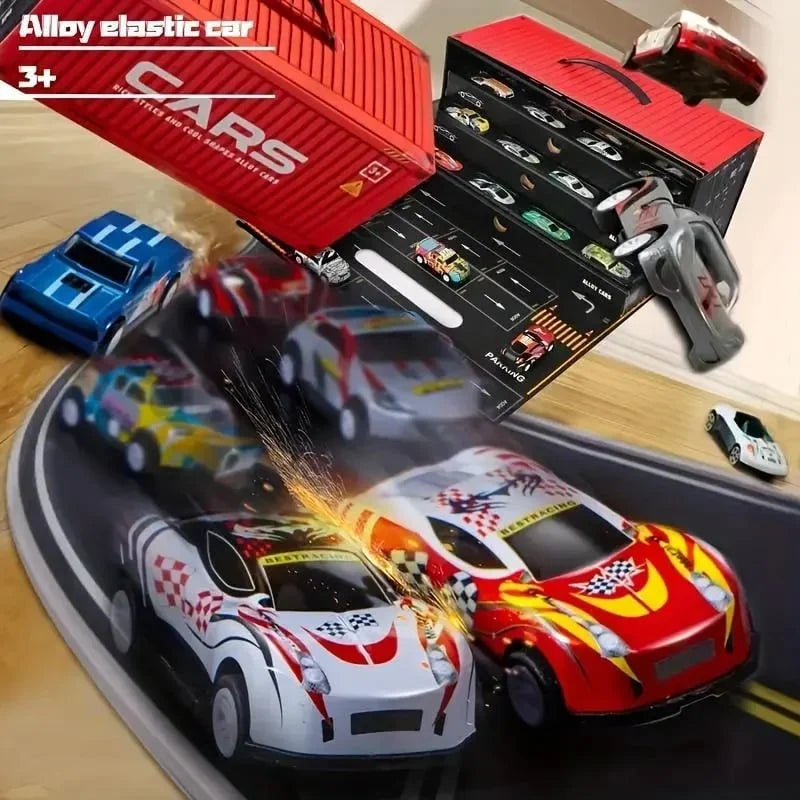 Vehicle-Ready 48pcs Pull-Back Toy Cars Set for Garage Use