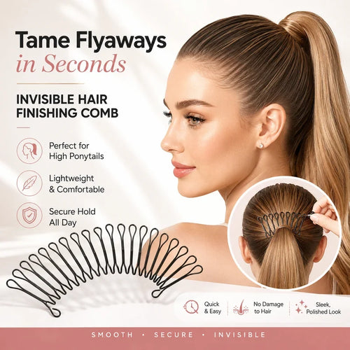 Purpose-Built Flexible Invisible Grip Flyaway Hair