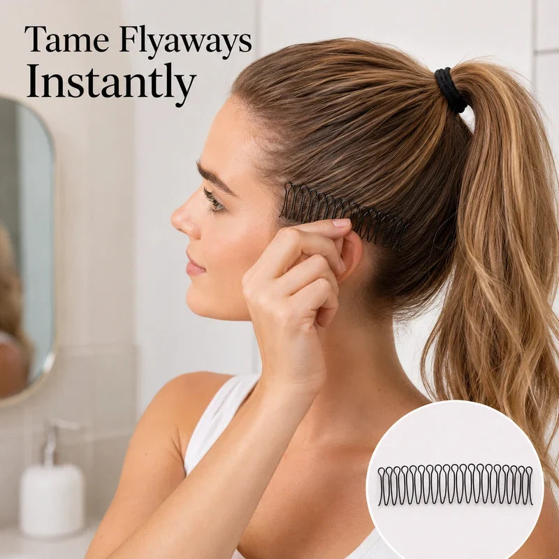 Purpose-Built Flexible Invisible Grip Flyaway Hair