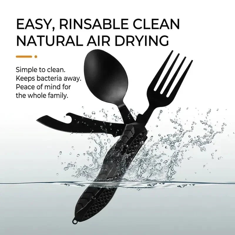 Purpose-Built 4-in-1 Detachable Folding Camping Utensil