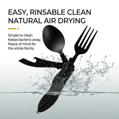 Purpose-Built 4-in-1 Detachable Folding Camping Utensil