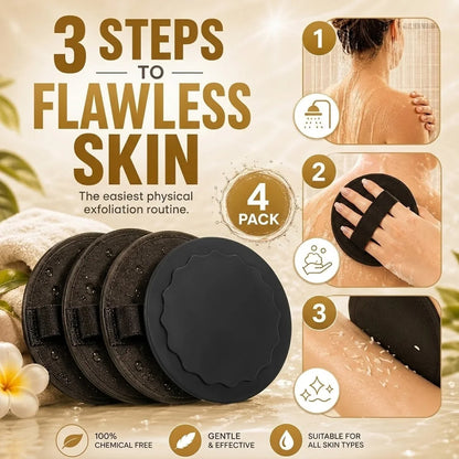 Easy-Care 4-PackSoft Rubber Shower Scrubber for Gentle Ex – 4 Packsoft