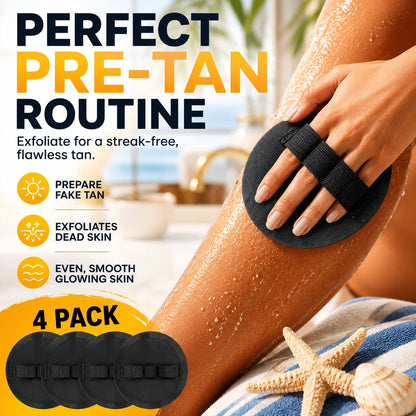 Easy-Care 4-PackSoft Rubber Shower Scrubber for Gentle Ex – 4 Packsoft
