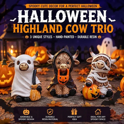 Purpose-Built TODAY Highland Cow Resin Figurines for Everyday Use