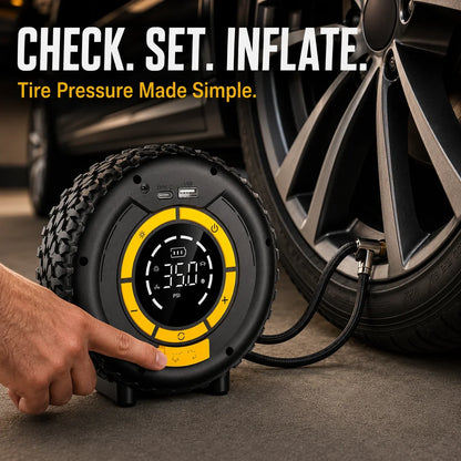 Vehicle-Ready 6-in-1 Portable Car Jump Starter & Tire Inflator