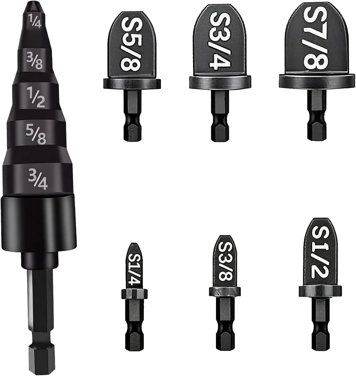 Vehicle-Ready 7PCS Copper Tube Swaging Drill Bit Set – HVAC Air