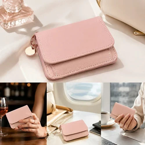 Purpose-Built Women Leather Keychain Wallet for Everyday Use