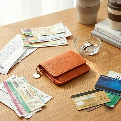 Purpose-Built Women Leather Keychain Wallet for Everyday Use
