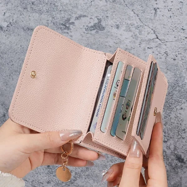 Purpose-Built Women Leather Keychain Wallet for Everyday Use