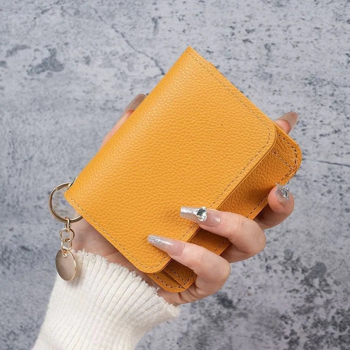 Purpose-Built Women Leather Keychain Wallet for Everyday Use
