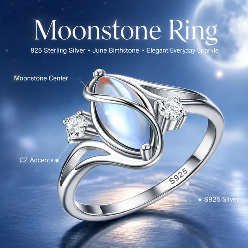 Distinctive 925 Sterling Silver Rainbow Moonstone