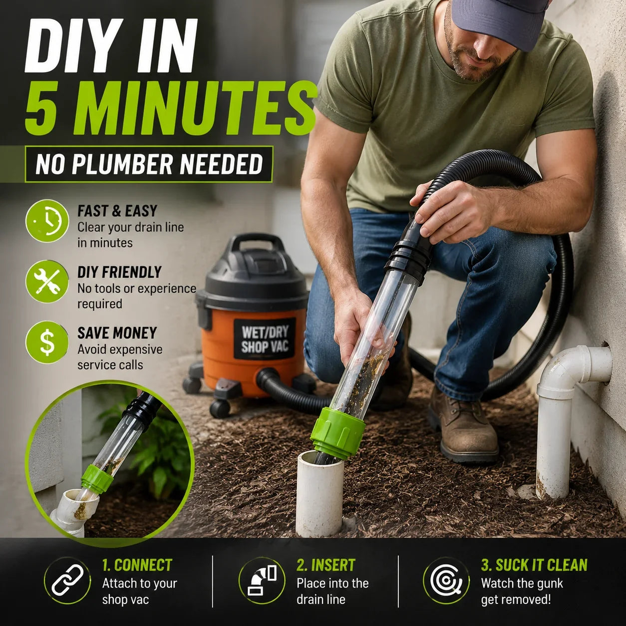 Vehicle-Ready Clear Your AC Drain in Minutes – No Plumber