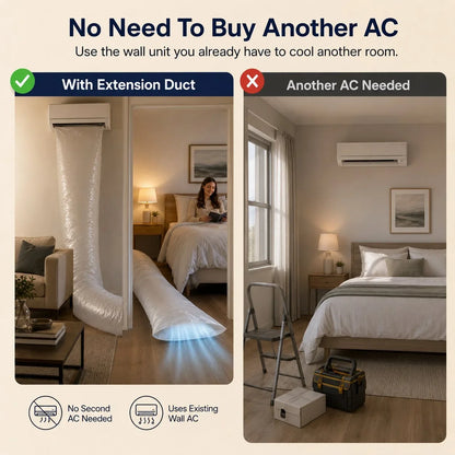 Vehicle-Ready AC Extension Duct / Cooling Tube for Garage Use