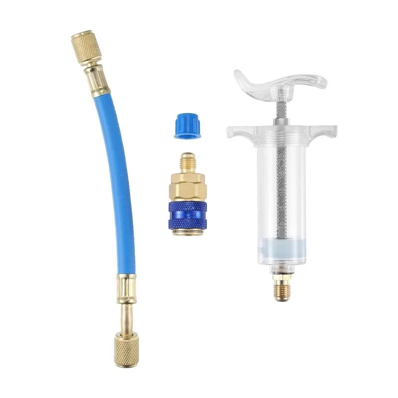 Vehicle-Ready AC Oil Dye Injector Kit for Garage Use
