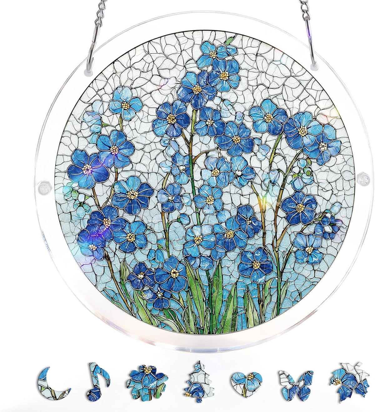 Hands-On Acrylic Jigsaw Puzzle Suncatcher for Creative Play