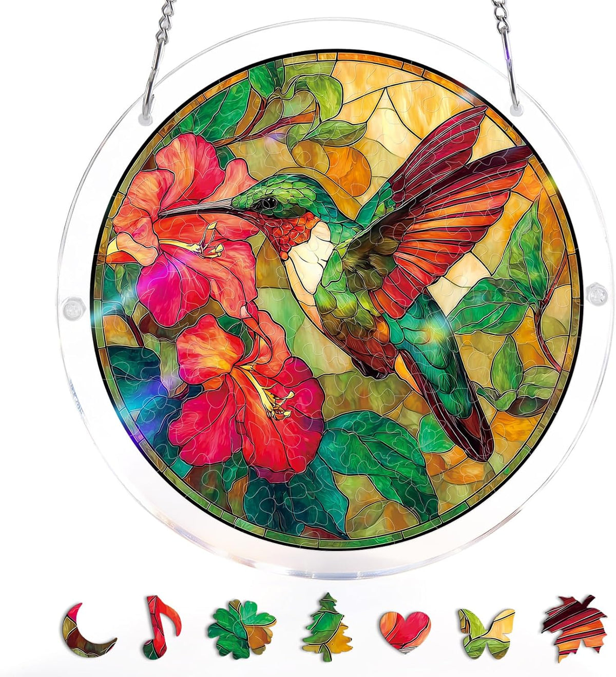 Hands-On Acrylic Jigsaw Puzzle Suncatcher for Creative Play