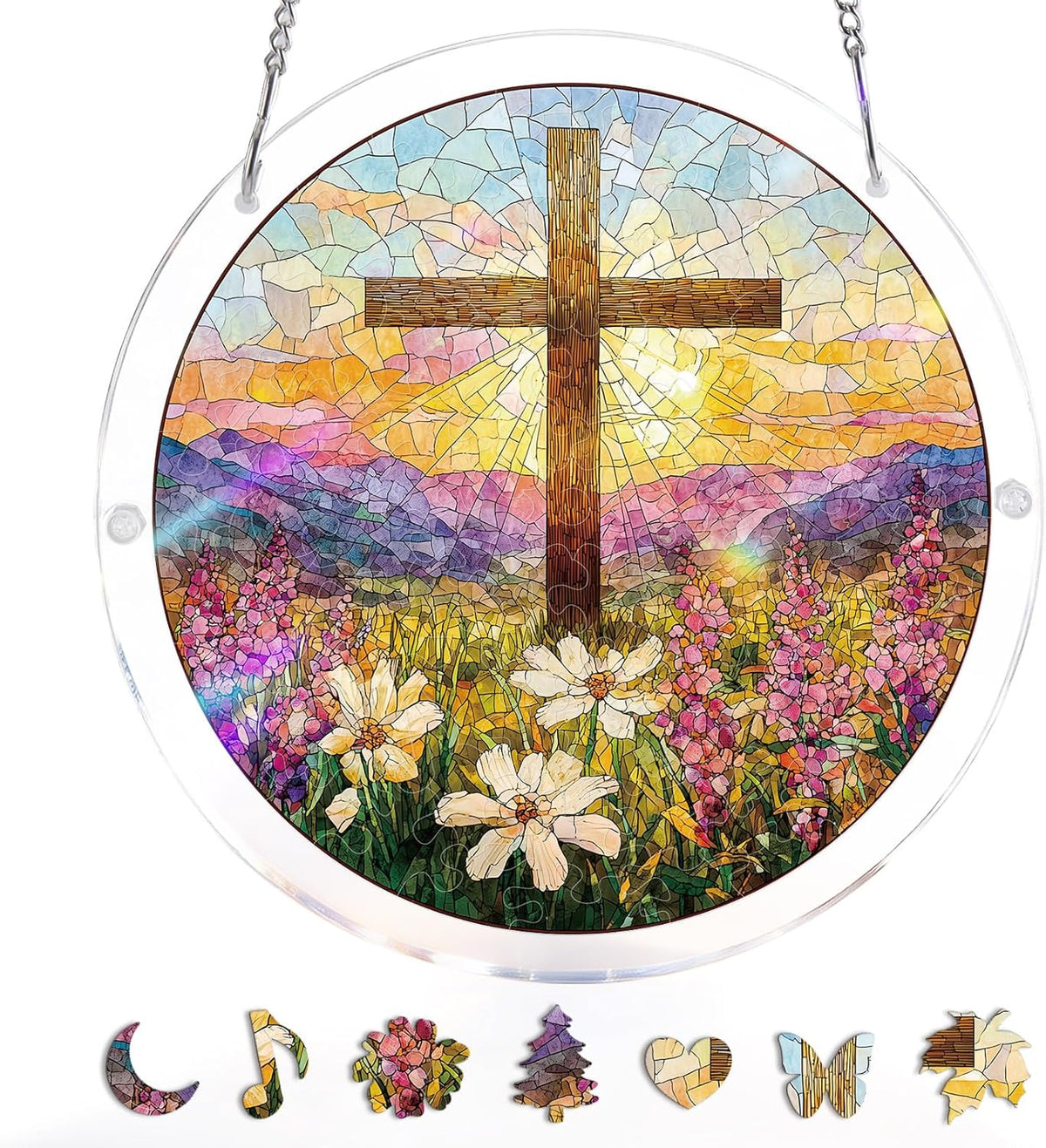 Hands-On Acrylic Jigsaw Puzzle Suncatcher for Creative Play