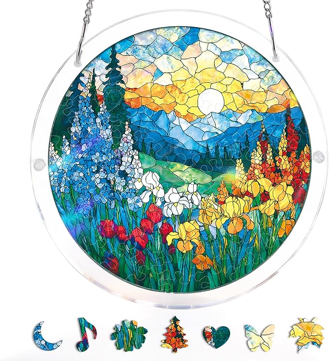 Hands-On Acrylic Jigsaw Puzzle Suncatcher for Creative Play