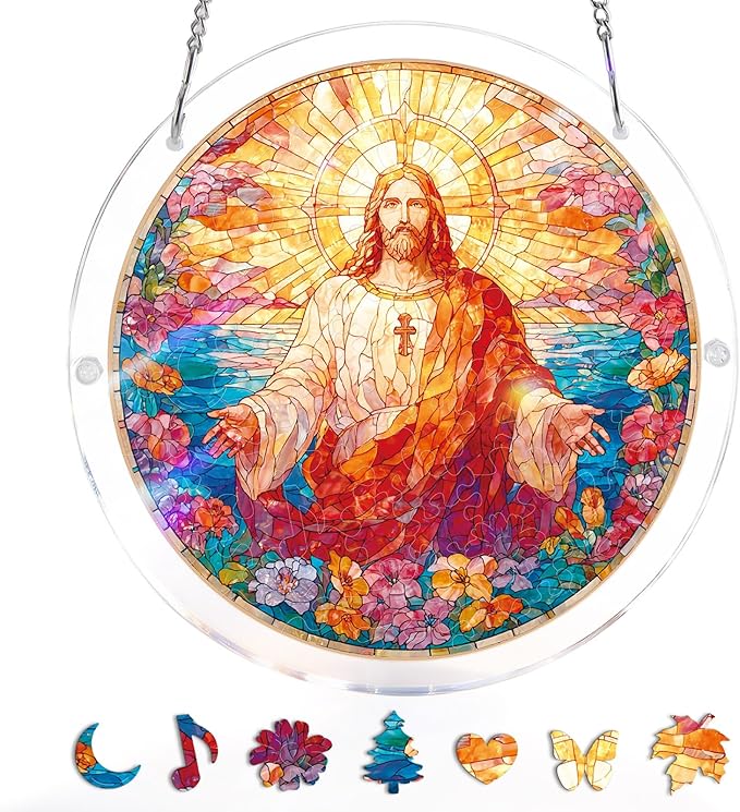 Hands-On Acrylic Jigsaw Puzzle Suncatcher for Creative Play