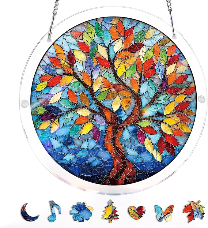 Hands-On Acrylic Jigsaw Puzzle Suncatcher for Creative Play
