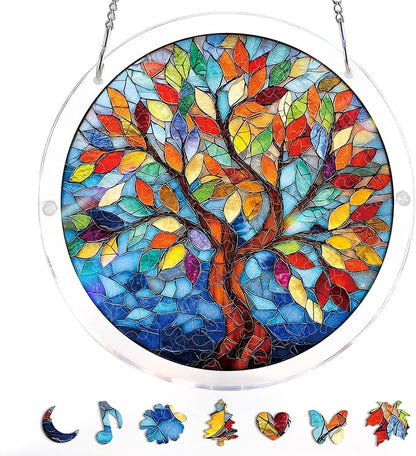 Hands-On Acrylic Jigsaw Puzzle Suncatcher for Creative Play