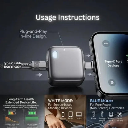 Smart 140W Auto-Eject Charger for Ultimate Battery Health