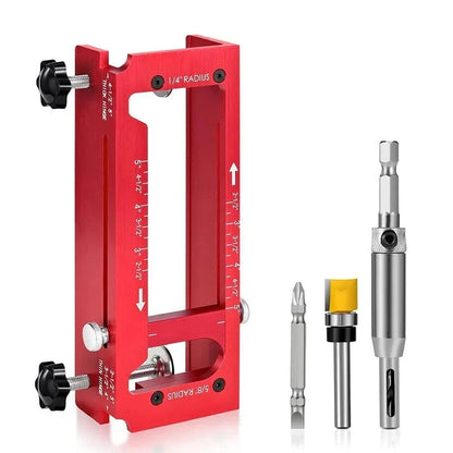 Adjustable Jig for Routing Door Hinge Mortises